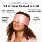 Silk Sleep Mask for Side Sleepers, Eye Mask for Sleeping Women Men, - Image 3