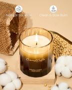 M&SENSE Caramel Coffee Candle for Home Scented, 10.6oz 60 Hours Burn Natural - Image 3