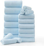 Hailea 18 Piece Family Bath Towel Set Include 6 Bath Towels, 6 Hand Towels and by Hailea