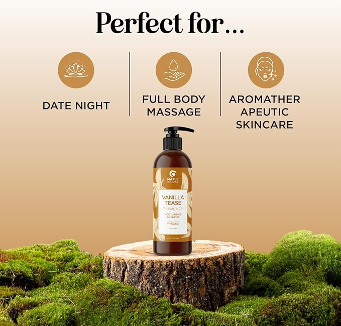 Vanilla Sensual Massage Oil for Couples - Image 2