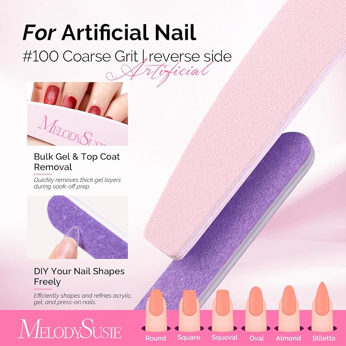 MelodySusie Nail File Kit, Professional Manicure Pedicure Supplies - Image 4
