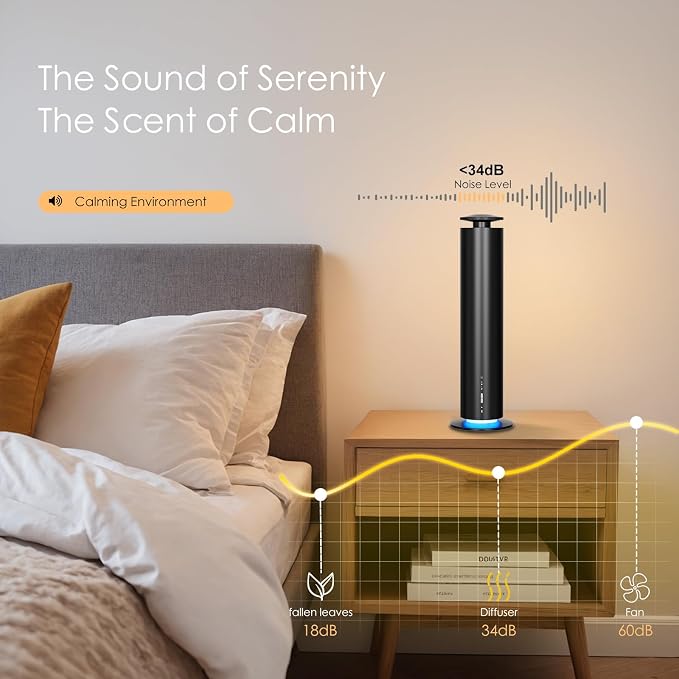 Waterless Essential Oil Diffuser, Long Lasting Aromatherapy Scent Diffuser - Image 3
