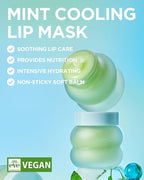 TOCOBO Mint Cooling Lip Mask – Cooling Relief Lip Sleeping Mask - Image 2
