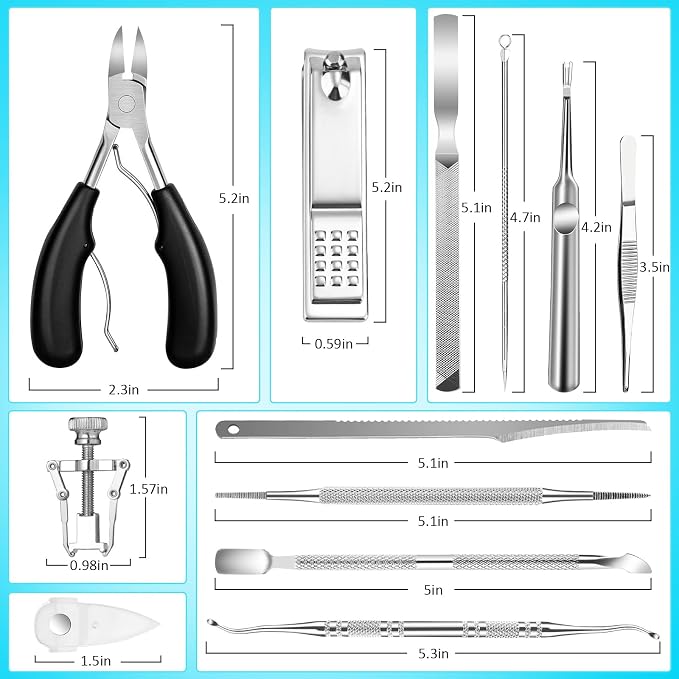 Modacraft 11-Piece Toenail Care Kit - Image 2
