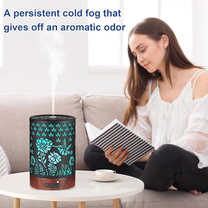 Essential Oil Diffuser- Aromatherapy Diffuser with7 Colors Light and Auto-Off - Image 4