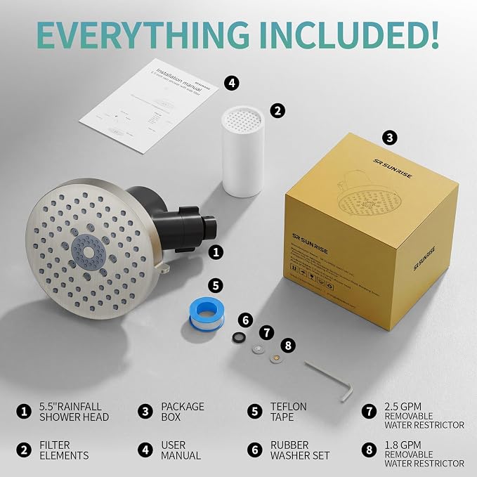SR SUN RISE Filtered Shower Head - Image 9