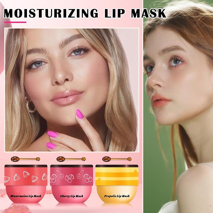 Honey Pot Lip Balm, Fade Lip Lines Prevention Dry and Cracked Lip Mask Overnight - Image 2
