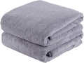 JML Large Bath Towels, 2 Pack, Micro Fiber Fleece Towel Set by JML