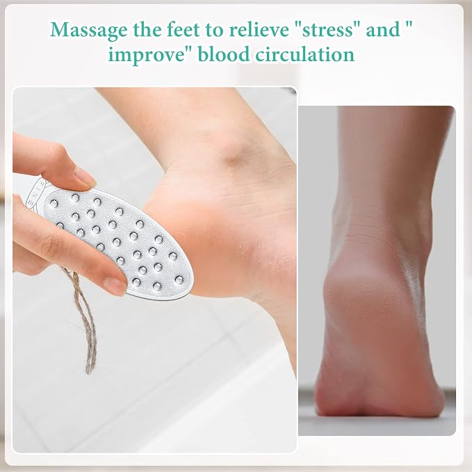 1 Pcs Stainless Steel Foot File Callus Remover Double Sided Metal Foot Rasp - Image 4