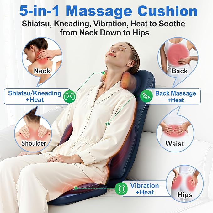 Shiatsu Massage Cushion for Neck and Back - Image 2