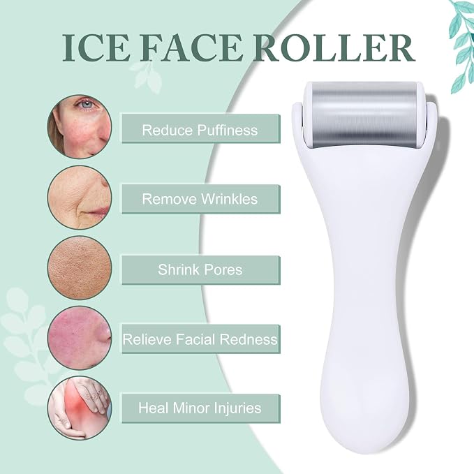 MAANGE Ice Roller For Face & Eye Roller for Puffiness, Stainless Steel Facial - Image 3
