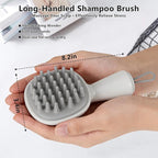 Scalp Massager with Long Handle Hair Growth, Soft Silicone Scalp Scrubber - Image 2