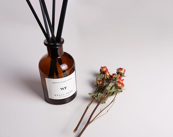 WEALD TRIBE Reed Diffuser Set for Bathroom Air Fresheners, Oil Diffuser Sticks - Image 3