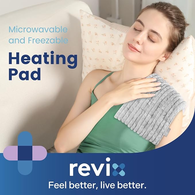 REVIX Microwave Heating Pad, 8 * 14" Flaxseeds Heating Pads Microwavable Moist - Image 2