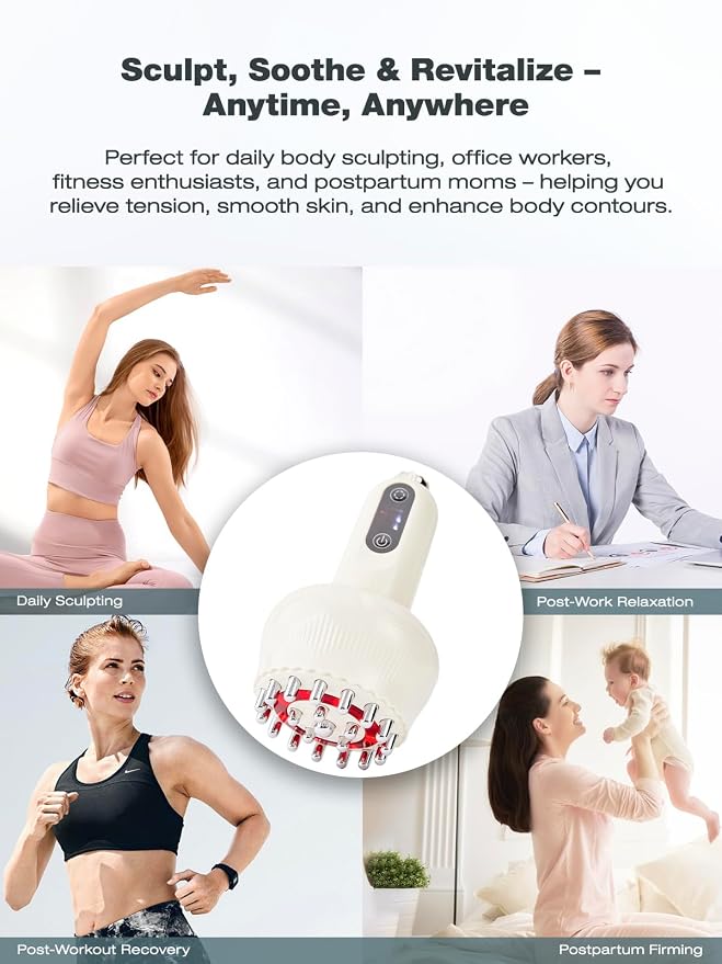 Yuonry Lymphatic Drainage Massager & Anti Cellulite Massage Tool, Helps Reduce - Image 6