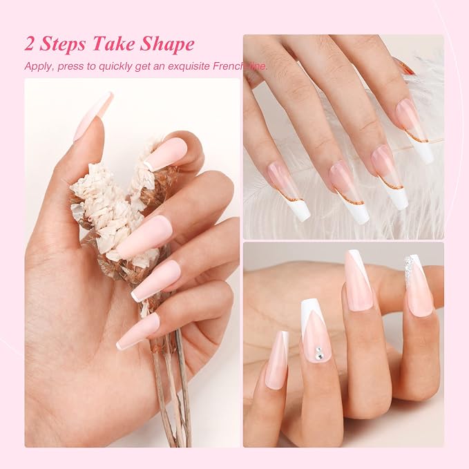 Saviland French Manicure Kit: French Tip Nail Stamp - Image 3