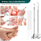 5-in-1 Professional Ingrown Toenail Tools Kit, Wide Jaw Slanted Nail Clippers & - Image 6