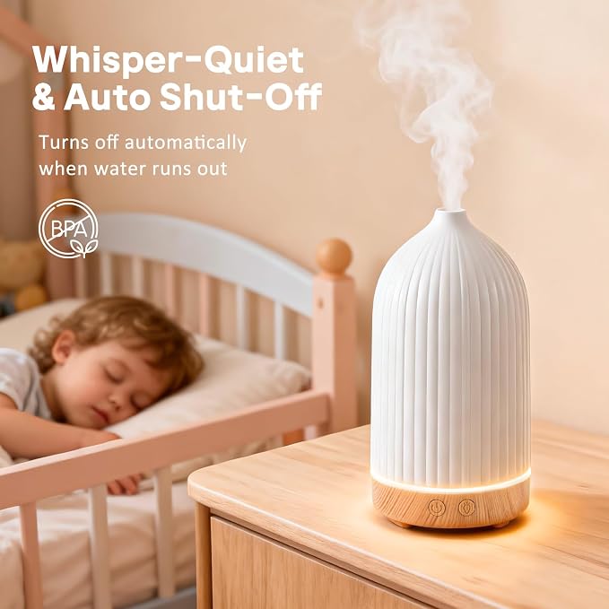 100ML Essential Oil Diffuser, Ultrasonic Cool Mist Aromatherapy Diffuser - Image 6