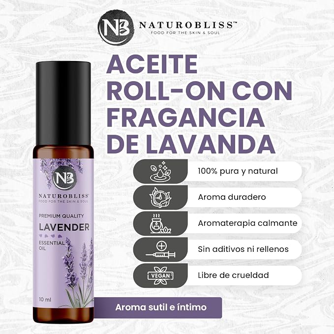 NaturoBliss Lavender Essential Oil Roll On, 10 ml - Image 3