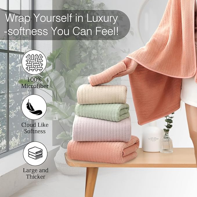 18 Piece Family Bath Towel Set Include 6 Bath Towels, 6 Hand Towels and 6 - Image 5