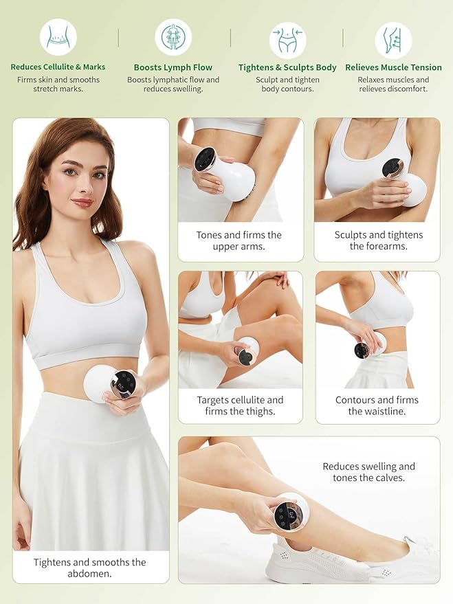 Lymphatic Drainage Massager & Anti Cellulite Massage Tool, - Image 3