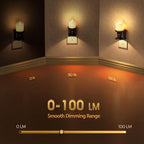 Flameless Candle Night Light, 3000K Warm White Candle Night Lights Plug into - Image 2