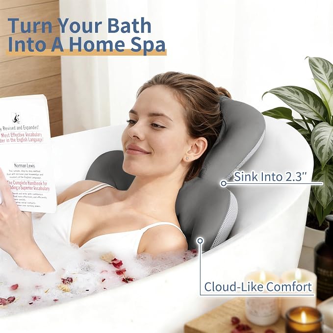 Bath Cushion, Full Body Bathtub Pillow - Image 4