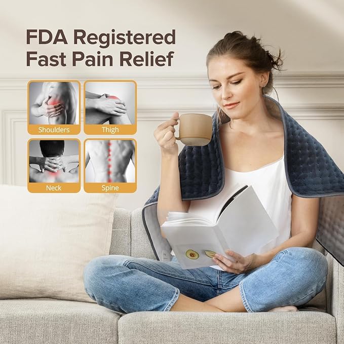 Heating Pad for Back Pain Relief, Electric Heating Pad - Image 3