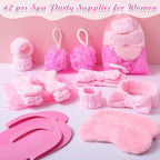Moucuny 42 Pcs Summer Spa Sleepover Party Supplies Bulk - Image 7