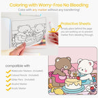 Cute Coloring Book Set for Teens Adults Relaxation, Easy and Simple Designs - Image 6