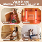 Sauna Backrest Sauna Accessories Wooden Slip-Resistant Non-Toxic Comfortable - Image 6