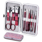 HANTEKAS Manicure Set 10 in 1 Stainless Steel, Nail Clippers Scissors Pedicure by HANTEKAS