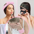 Spa Gift Set: Bubble Headband, Face Wash Headband, Skin Care Wristbands - Image 6