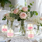 Valentine's Day Pink Scented Candles-12Pcs 3.5oz Each-Natural Plant Essential - Image 9