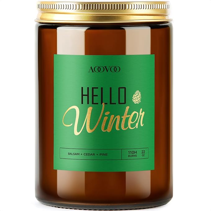 AOOVOO Hello Winter Candle by AOOVOO