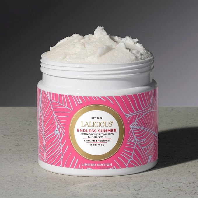 LALICIOUS Endless Summer Exfoliating & Moisturizing Body Scrub | Sugar & - Image 6