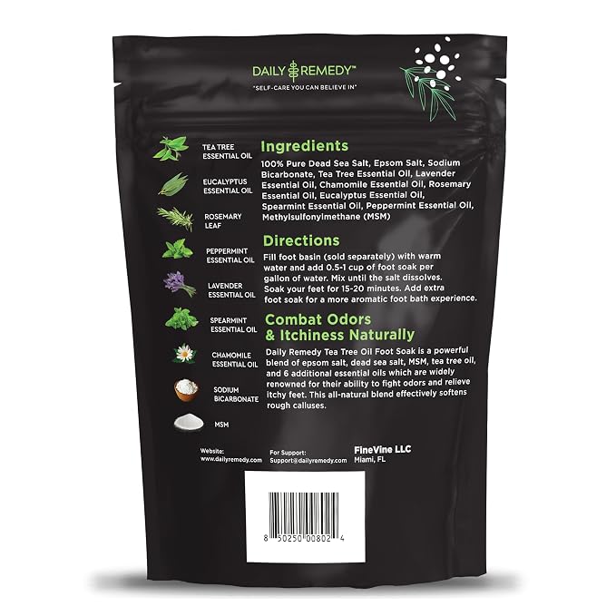 Tea Tree Oil Foot Soak with Epsom Salt - Image 2
