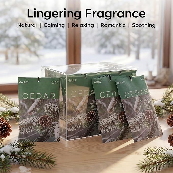 MYARO 20 Pack Cedar Scented Sachets - Image 8