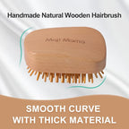 Handmade Natural Wooden Hair Brush Hairbrush - Image 7