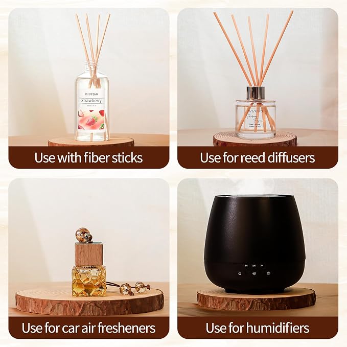 Strawberry Diffuser with 10 Fiber Sticks, 6.7 oz Diffusers - Image 3
