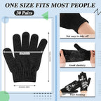 Ramede 30 Pair Exfoliating Glove Double Sided Exfoliating Bath Gloves Pack - Image 2