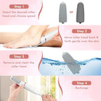 Electric Foot File and Callus Remover, Professional Pedicure Tools - Image 6