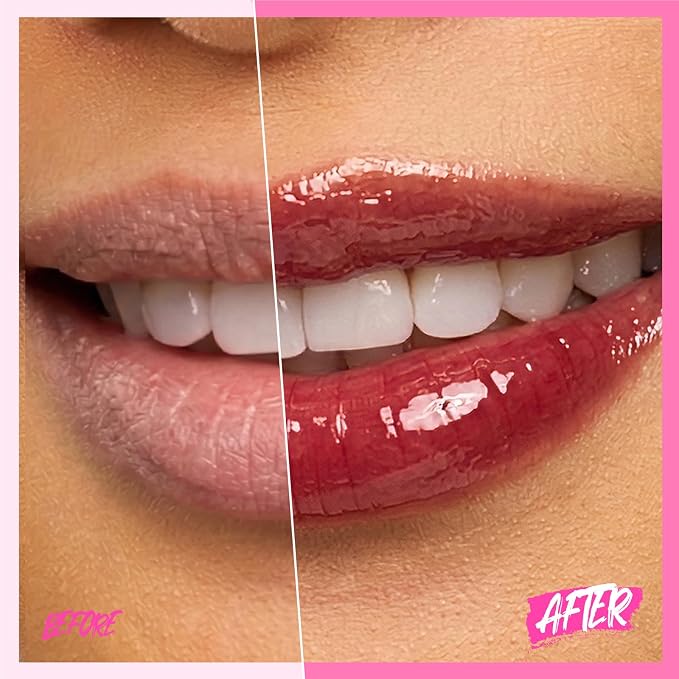 SKINTIFIC Peptide Brightening Lip Serum, Hydrating & Plumping Tinted Lip Gloss - Image 4