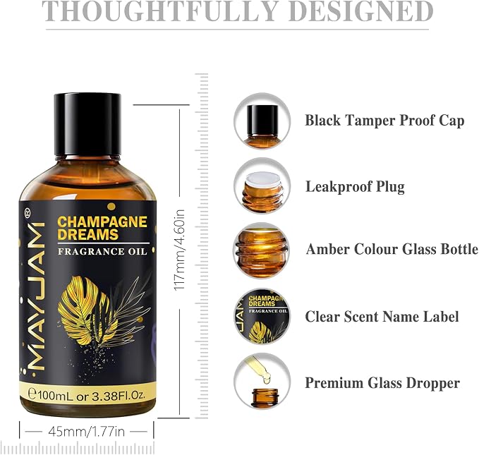 Champagne Dreams Fragrance Oil Essential Oil, MAYJAM 3.38FL.OZ Champagne Dreams - Image 8