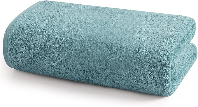 SEMAXE Blue Bath Towel, 100% Cotton Bath Towel by SEMAXE