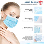 HDFK Face Mask Disposable Adults 3Ply Non-Woven - Image 5