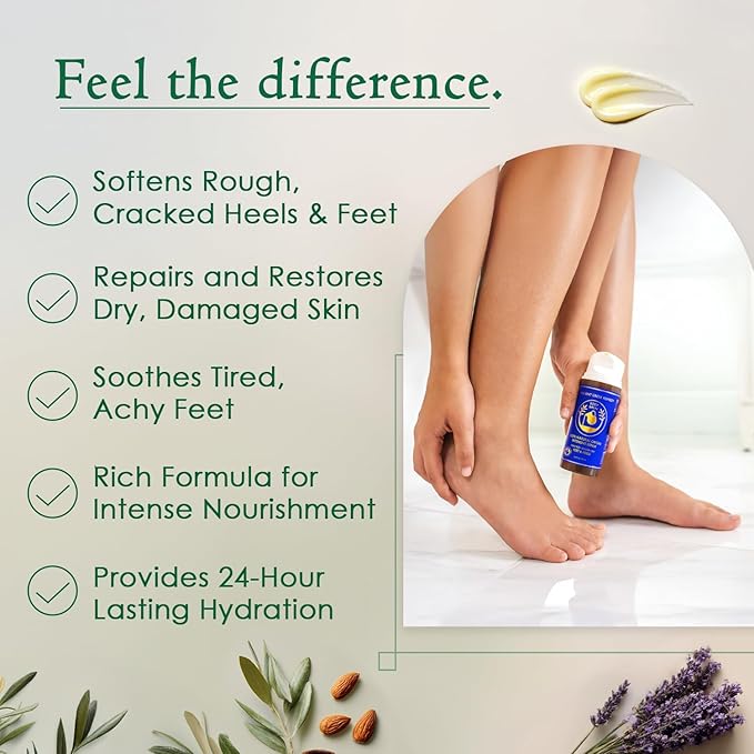 Dry Cracked Heels Repair with Pumice Stone | Organic Foot Cream - Image 3