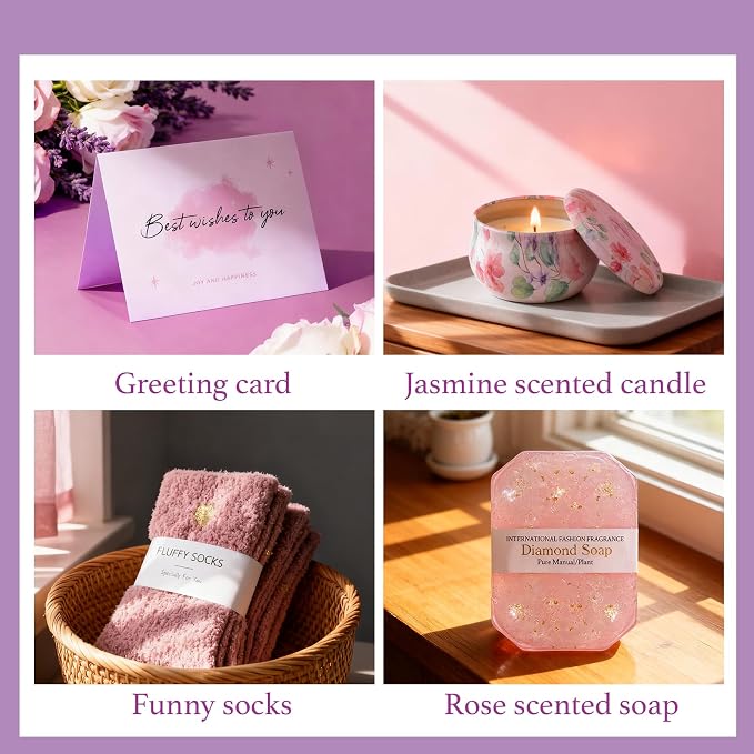 Birthday Gifts for Women – Lavender Spa Gift Basket, Self Care & Get Well Soon - Image 4