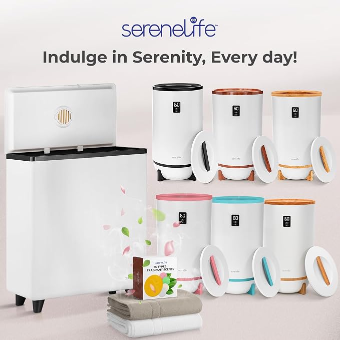 SereneLife Rectangular Towel Warmer Bucket, Large Capacity Single Touch Towel & - Image 7