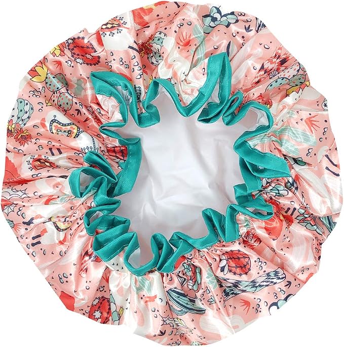 allydrew Reusable Women's Waterproof Shower Caps - Image 2
